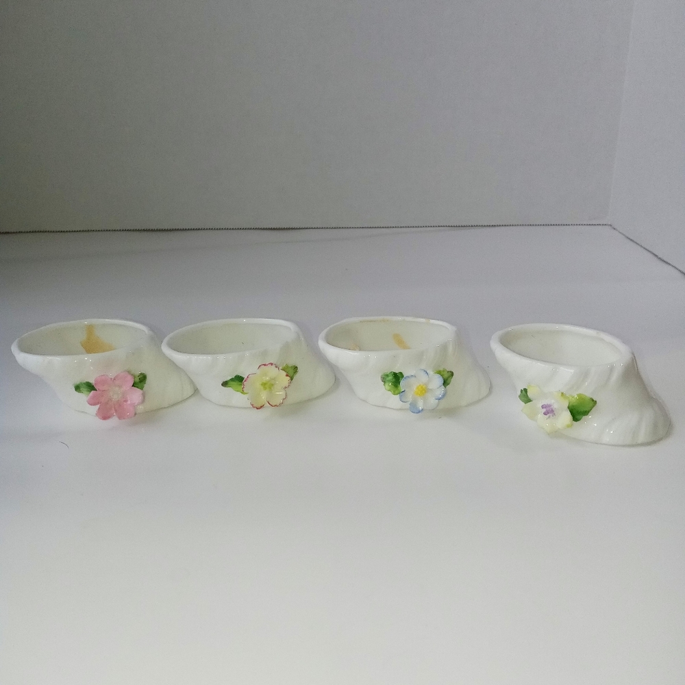 Shafford bone china napkin rings vintage